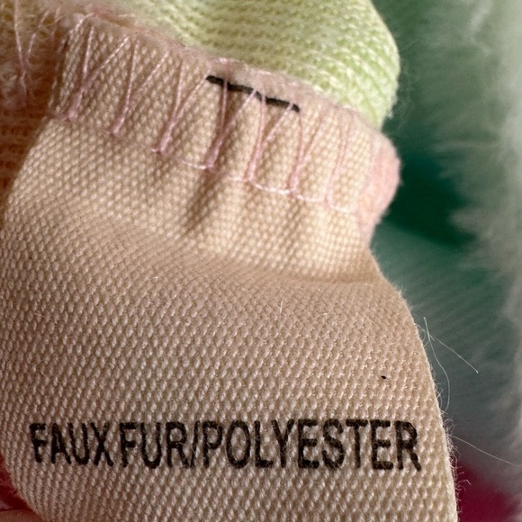 Jen & Co Pastel Tie Dye 1/4 Zip Fuzzy Fleece Size Small Pink Purple Yellow Blue - Picture 8 of 8